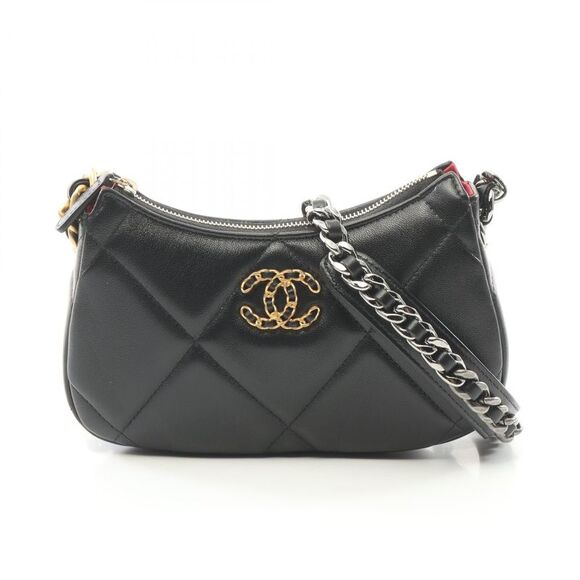 Chanel Lambskin Chanel 19 Small Hobo Shoulder Bag AP3676 - Picture 1 of 6